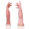 krofaue Practice Nail Tips Art Trainer Training Hand Tool Flexible Bendable Movable Fake Mannequin Left Hands Manicure Tool（Different Hand Sizes ）