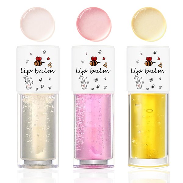 XMXueMei 3PCS Hydrating Lip Glow Oil,Moisturizing Transparent Toot Lip Oil Gloss with Big Brush Head,Tinted Lip Balm Non-sticky Long Lasting Nourishing Plumping Lip Gloss