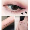 Go Ho Black Liquid Eyeliner Stamp,Star Stamp Eyeliner Makeup,Double-Side Waterproof Eyeliner Pen,Long-lasting Smudge-proof Tattoo Tools,Black Eye Liner Makeup,1 PC
