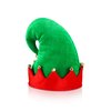 SATINIOR Christmas Santa Elf Shoes and Hat Christmas Red and Green Costume Accessory Set(28 cm/ 11 Inch,Bright Color)