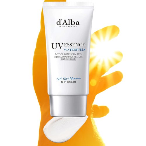 d'Alba Piedmont [ORIGINAL] UV Essence Sunscreen for Face SPF 50+ Face Moisturizer Ultra Violet Protection White Truffle Sun Cream Hydrate Skin and Decrease Wrinkles