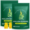 Tooffi Mullein Gummies for Lung Detox,2PACK Mullein Leaf herb Extract for Lung Cleanse Support, 2000mg Organic Mullein Herb Supplement for Daily Respiratory Health Gummies 60 Gummies