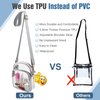 COROMAY Clear Purse TPU Clear Bag Stadium Approved Clear Crossbody Bag