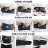 GINEKOO Decompression Back Belt Spinal Air Traction Belt for Lumbar Support and Lower Back Pain, Back Support & Lumbar Traction Belt, Navy Blue(29-49 inch Waists)