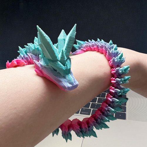 LNANZTCX 3D Printed Dragon Egg, Dragon Egg with Dragon Inside, Articulated Crystal Dragon Toy, Fidget Toy Adults, Home Office Executive Desk Toys, Birthday Party Decorations(Candy Color)