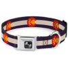 Buckle-Down Seatbelt Buckle Dog Collar - Colorado Flag/Paw Print - 1.5" Wide - Fits 16-23" Neck - Medium