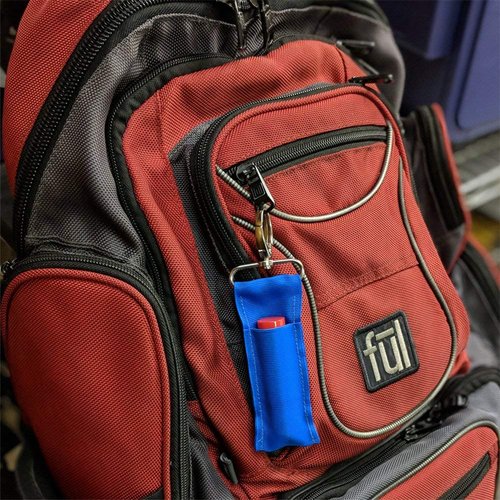 Birdz 1 Blue RIPSTOP NYLON Lip Balm Holsters LIPSTICK HOLDER WITH Metal Clip