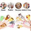 12 Pack Plush Animal Finger Puppet Toy with Valentine's Greeting Cards, Valentine School Classroom Prize Party Favor Toys, Valentine Gift Exchange
