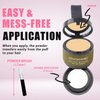 ZENTANMEI Root Touch Up Hairline Powder for Women & Men, Gray Hair Cover Up, Hairline Shadow Powder Waterproof & Windproof, 0.14 oz Root Cover Up Powder for Thinning Hair (Light Blonde)