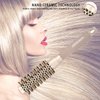 BANGMENG Round Brush with Boar Bristles, Round Barrel Brush for Blow Drying, Nano Thermal Ceramic Ionic Tech, For Straightening & Drying (1 inch Barrel, 2.25 inch with Bristles) Gold