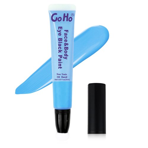 Go Ho Light Blue Face Paint,Waterproof Oil Based Cream Pale Blue Body Paint Stick,Light Blue Face Body Paint for Halloween Cosplay SFX Corpse Bride Sally Makeup