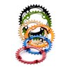 Funn Solo Narrow Wide Chainring for 9 10 11 12 Speed Chain, Fits 104mm BCD Interface Crankset, Single Speed Bike Chain Ring for MTB, BMX Bike, Gravel Bike and Road Bike (34T, Blue)
