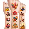 20 Sheets Funny Turkey Temporary Tattoos Stickers,220 Pieces Thanksgiving Themed Tattoos Stickers Party Decoration Supplies Party favors for Kids Adults