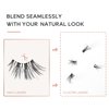 Onlyall Half Eyelashes Corner Lashes Natural Lashes Half Lashes Wispy End Lashes Corner Eyelashes 3/4 Lashes Clear Band Lashes 7 Pairs C03 (6MM-15MM)