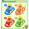 Press and Go Car Toys for Toddlers 1-3, 4 Pack Animal Baby Car Toys for 1 2 Year Old Boy, Push Go Friction Vehicle Toys for Infants 6-9-12-18 Months, One First Birthday Gifts for Boys Girls