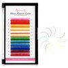 Beauty7 Colored Lash Extensions Rainbow Lashes Classic Lashes 12 Colors Lashes D+ Curl 0.05mm Thickness 13mm Dramatic Eyelashes Ombre Lash Extensions