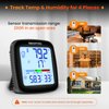 SMARTRO SC92 Professional Indoor Outdoor Thermometer Wireless Digital Hygrometer Room Humidity Gauge Temperature and Humidity Meter & Pro Accuracy Calibration