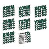 STIFFIE Whipline Solid Racing Green/Black 3" Alpha-Numeric Registration Identification Numbers Stickers Decals for Boats & Personal Watercraft