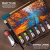 Daler Rowney Georgian 10-Tube Introductory Artist Oil Paint Set - Painting Set for Canvas Paper and More - Oil Painting Supplies for Artists and Students - Oil Paints for All Skill Sets