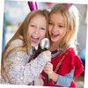 NUOBESTY Kids Microphone 6Pcs Glittered Silver Microphone Pretend Toy Microphone Fake Mic Accessory for or Costume Prop Birthday Party Favors Microphone Prop