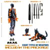 (Assembly Completed) T13 Action Figure Set, 3D Printed Toys Robo 13 Action Figure,Dummy 13 Titan 13 Action Figure (Black + Orange)