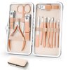 Manicure Set Professional Ultra Sharp Sturdy Men Women Grooming kit Stainless Steel Nail Clippers Set Manicure Pedicure Set 12 in 1 Nail Care Kit Cuticle Trimmer Clippers Grooming in Travel Case