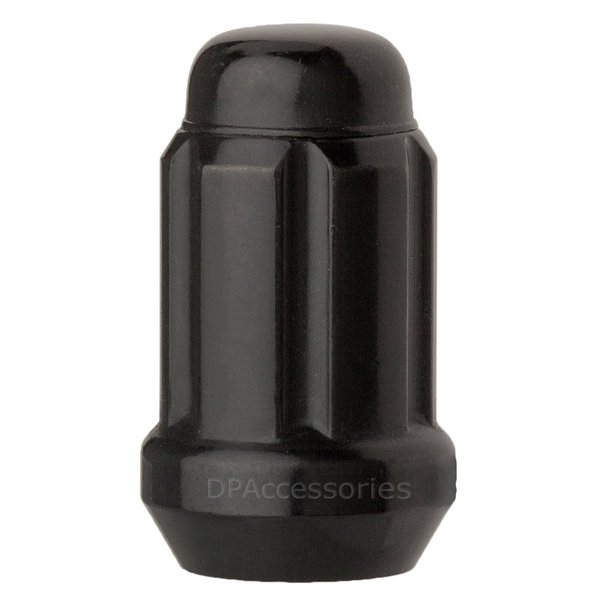 DPAccessories Black Spline Lug Nuts - M12x1.5 Lug Nuts 24 Pack for Aftermarket Wheels - Spline Tuner Lug Nuts 12x1.5 - Set of 24 Black Lug Nuts and One Spline Lug Nut Socket - D5246P-2308/24
