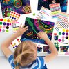 Drama Planet Dot Sticker Art Kit for Kids, Create Stunning Galaxy Patterns with Dot Stickers, Includes Inspiration Guide, Craft Kits, Art Activities for Kids, Gifts for Boys and Girls