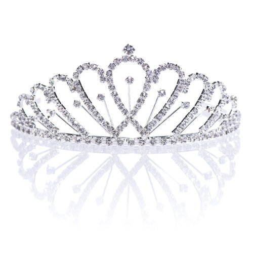 Anderson's Debra Tiara, Rhinestone Wedding, Prom, Pageant Tiara, Queen Or Princess Tiara For Prom, Homecoming, Pageant, Wedding, School Dance, Award, Costume, Party, Event