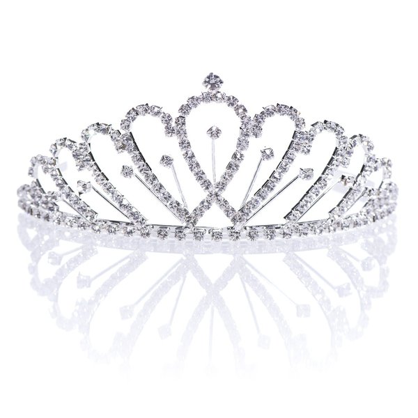 Anderson's Debra Tiara, Rhinestone Wedding, Prom, Pageant Tiara, Queen Or Princess Tiara For Prom, Homecoming, Pageant, Wedding, School Dance, Award, Costume, Party, Event