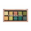Profusion Cosmetics 10-Shade Emeralds Eyeshadow Palette, Versatile Looks with Travel-Friendly and Richly Pigmented Blendable Multi-Finish Shades, Suitable for All Skin Tones and Cruelty Free