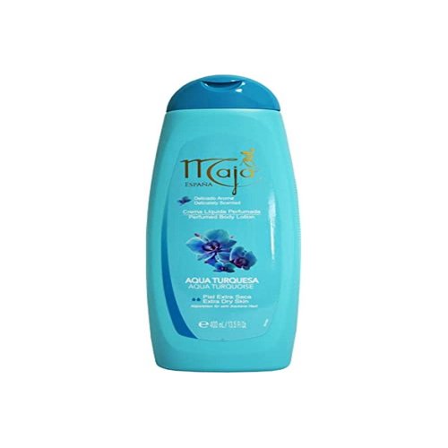Maja Perfumed Aqua Turqueza Body Lotion Extra Dry Skin 13.5 oz. Aqua Turquoise