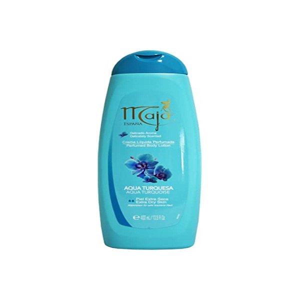 Maja Perfumed Aqua Turqueza Body Lotion Extra Dry Skin 13.5 oz. Aqua Turquoise