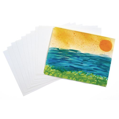 Pacon Corporation 4925 Watercolor Paper, 90lb., 9-Inch x11-Inch , 50SH/PK, White