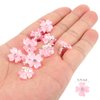YISSION 20Pcs Mini Pink Flower Hair Clips with Rhinestone Cute Hair Pins Decorative Hair Clips Wedding Hair Barrettes Bridal Hair Accessories for Girls Women