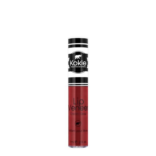 Kokie Cosmetics Lip Veneer Cream Lip Gloss, Fired Up, 0.2 Fluid Ounce