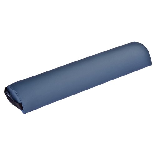 EARTHLITE Bolster Pillow Half Round – Durable Massage Bolster, 100% PU Upholstery incl. Strap Handle/Professional Quality for Massage Tables/Back Pain Relief, Mystic Blue