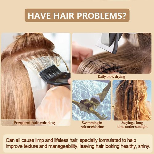 nvyue PURC Magical Keratin Treatment Mask, Advanced Molecular Roots Conditioner for Dry & Damaged Hair, 5 Seconds Restore Soft Hair (120ml)