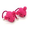 Crochet Mouse Cat Toy - 2 Pk Pink Cat Toy