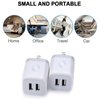USB Wall Charger, FiveBox 2Pack Dual Port 2.1Amp Fast Brick Base Adapter Charging Block Charger Cube Plug Charger Box for iPhone 16 Pro Max 15 14 13 12 11 Pro X 6 6S 7 8 Plus, iPad, Samsung, Android