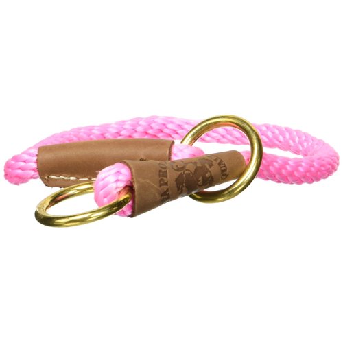 Mendota Pet Command Slip Collar - Dog Training Collar - Made in The USA - Pink - 16 in