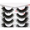 Pooplunch False Eyelashes Fluffy Cat Eye Lashes Wispy Dramatic Fake Eyelashes 8D Volume Faux Mink Lashs 7 Pairs Pack