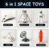 Wbzle Space Exploration Shuttle Toys, Space Explorer Toy Kit, Include Signal Receivers, Satellites, Astronaut, Space Scooter, Space Toys Gift for Exploring Boys and Girls