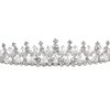 SAMKY Silver Handmade Crystal Beads Flower Bridal Tiara Brides Wedding Hair Accessories