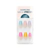Dashing Diva Magic Press Nails - Happy Medium | Long, Coffin Shaped Press On Nails | Long Lasting Stick On Gel Nails | Lasts Up to 7 Days | Contains 30 Stick On Nails, 1 Prep Pad, 1 File