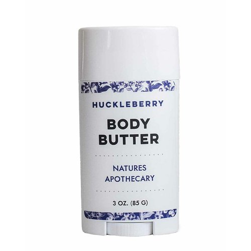 NATURE'S APOTHECARY Huckleberry Organic Body Butter - 24 Hour Intense Hydrating Moisturizer to Nourish and Restore Skin, Hypoallergenic, All-Natural, Plant-Derived, Made in USA by DAYSPA Body Basics