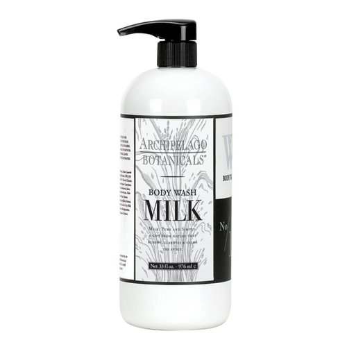 Archipelago Botanicals Milk Body Wash, Cleansing and Moisturizing Body Wash for Dry Skin, Soft and Smooth Skin, Free from Parabens, Phthalates and GMOs (33 oz)
