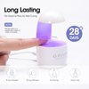 Gellen Solid Gel Nail Glue with 60ml Nail Glue Remover Set 15g Solid Nail Glue Gel for Press On Nails Acrylic Nails Soft Gel Nail Tips Glue Remover UV Lamp Gel Glue for Nails