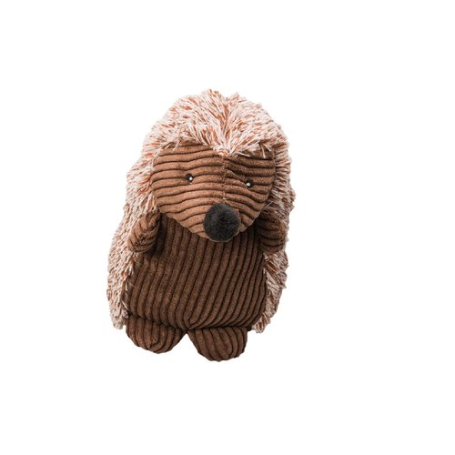 SPOT Ethical Pets 8" Assorted Colors Corduroy Hedgehogs Plush Dog Toy, Small, Medium Breeds