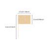 100 Pieces Blank Toothpick Flags Cheese Markers Food Labels for Party Buffet Cheese Labels for Charcuterie Board Cocktail Picks for Appetizers (Kraft)